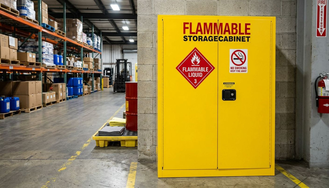 Choisir une armoire pour inflammables : critères de sécurité et législation